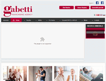 Tablet Screenshot of gabetti-siracusa.com